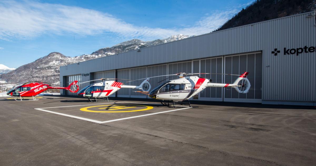 Kopter Group plans to expand its headquarters and SH09 helicopter assembly facility in Mollis, Switzerland. Its current 13,800-sq-ft facility will be augmented by a new 66,000-sq-ft assembly building, which is scheduled for completion in 2021. 