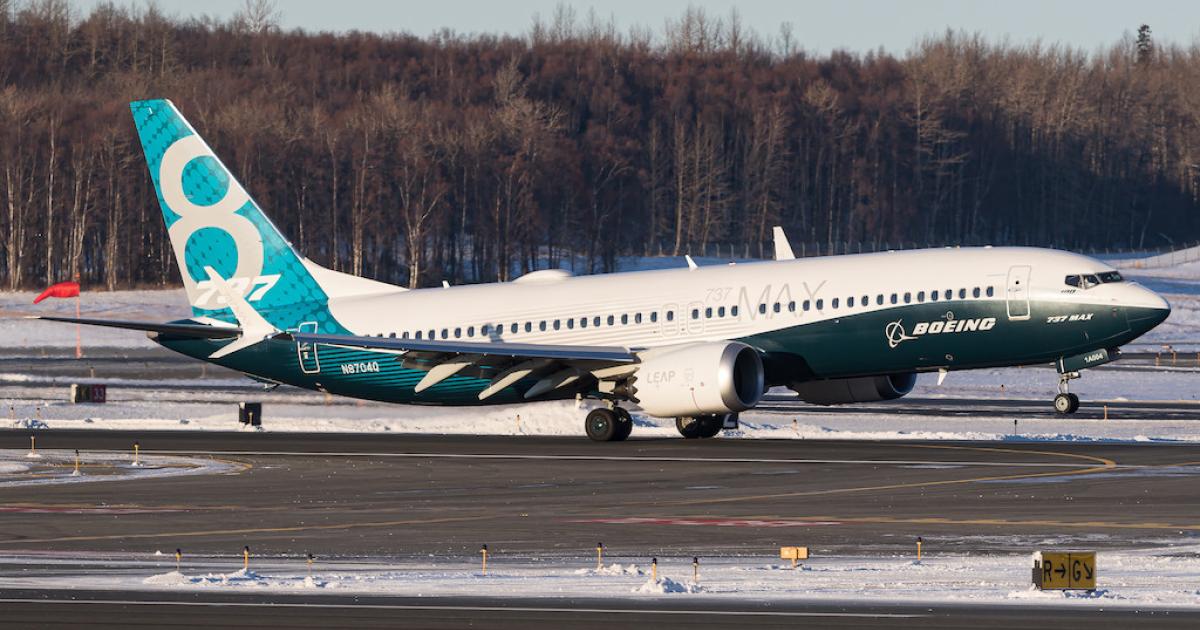 An AD issued on November 7 required a revision to the chapters in the airplane flight manual dedicated to certificate limitations and operating procedures for addressing runaway stabilizer in the Boeing 737 Max 8. (Photo: Flickr: <a href="http://creativecommons.org/licenses/by-sa/2.0/" target="_blank">Creative Commons (BY-SA)</a> by <a href="http://flickr.com/people/coatsaerospace" target="_blank">N1_Photography</a>) 