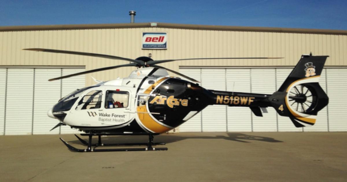 Paradigm Aerospace Corporation's fourth EMS-configured Airbus EC135P2+ is on display at the Metro Aviation Booth (C1023). 