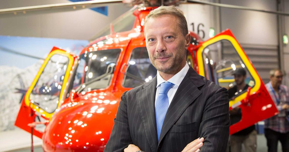 Leonardo Helicopters Managing Director Gian Piero Cutillo. 