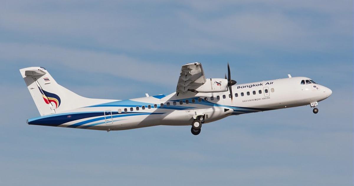 Bangkok Airways plans to take delivery of a pair of ATR 72-600s during this year's second quarter. (Photo: ATR)
