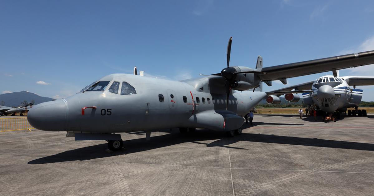 The RMAF has seven CN235s in operation, mainly used for light and tactical transport. (photo: Chen Chuanren)