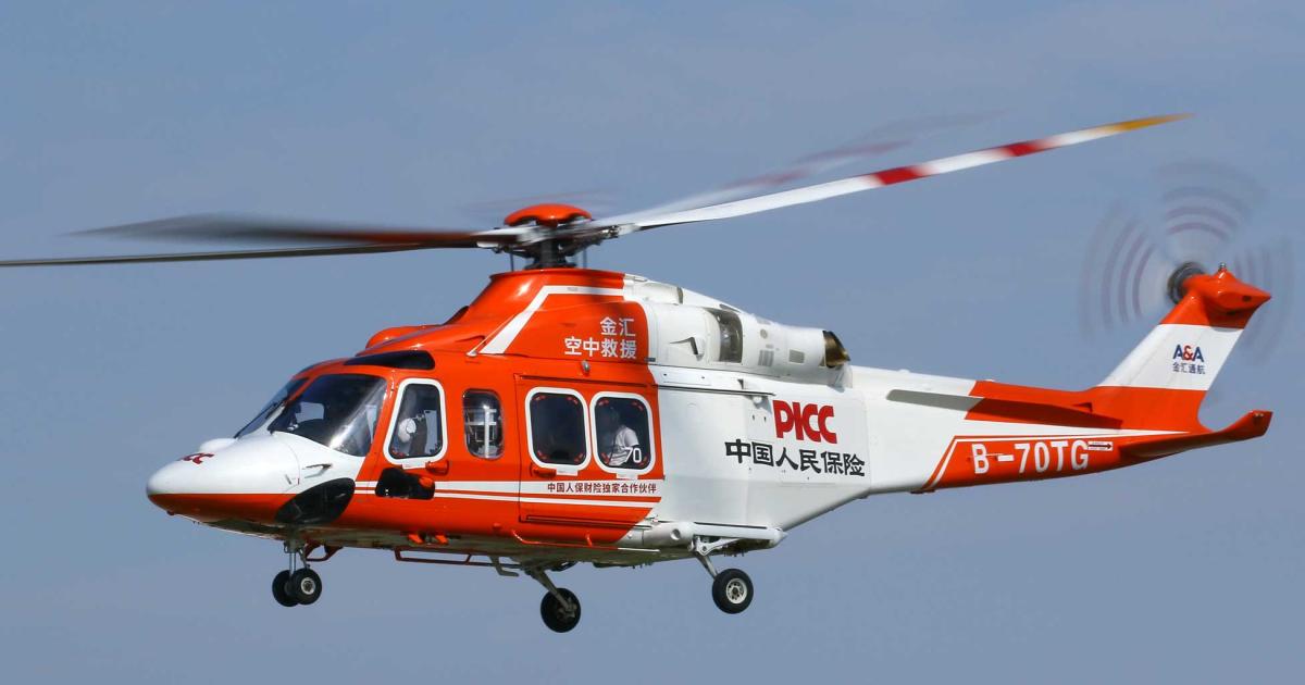 LCI's leased helicopter fleet made its first foray into China last year with the placement of three medium twin AW139s to EMS provider Shanghai Kingwing.