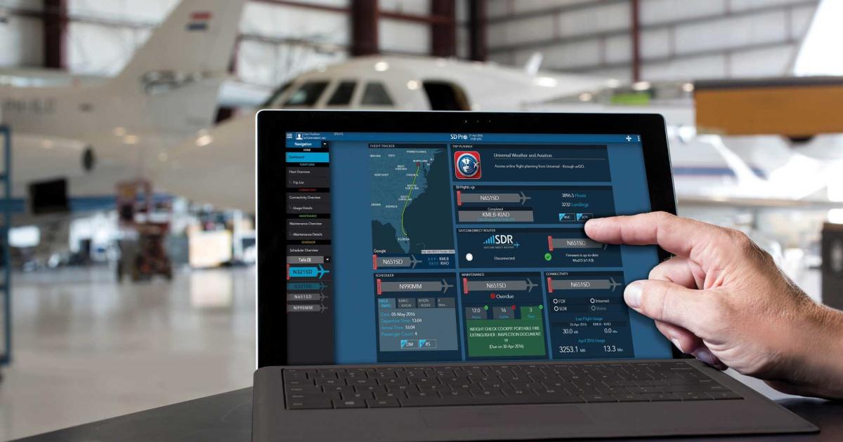 SD Pro lets you view and manage flight logs, performance data, scheduling, trip planning, maintenance information, operating history, and more.