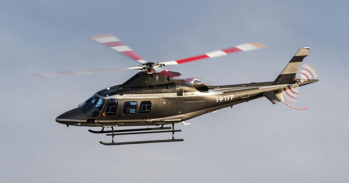 The AW109 Trekker light twin recently received FAA certification.