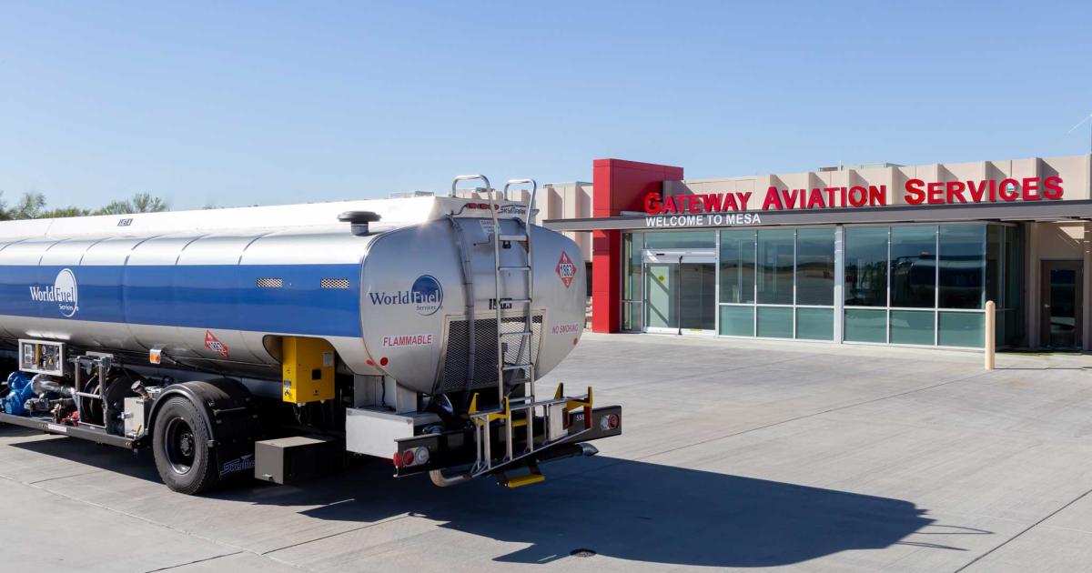 Gateway Aviation Services, the airport-owned FBO at Arizona's Phoenix-Mesa Gateway Airport is the latest to join the World Fuel Network. The location pumps approximately three million gallons of fuel a year for the GA segment.
