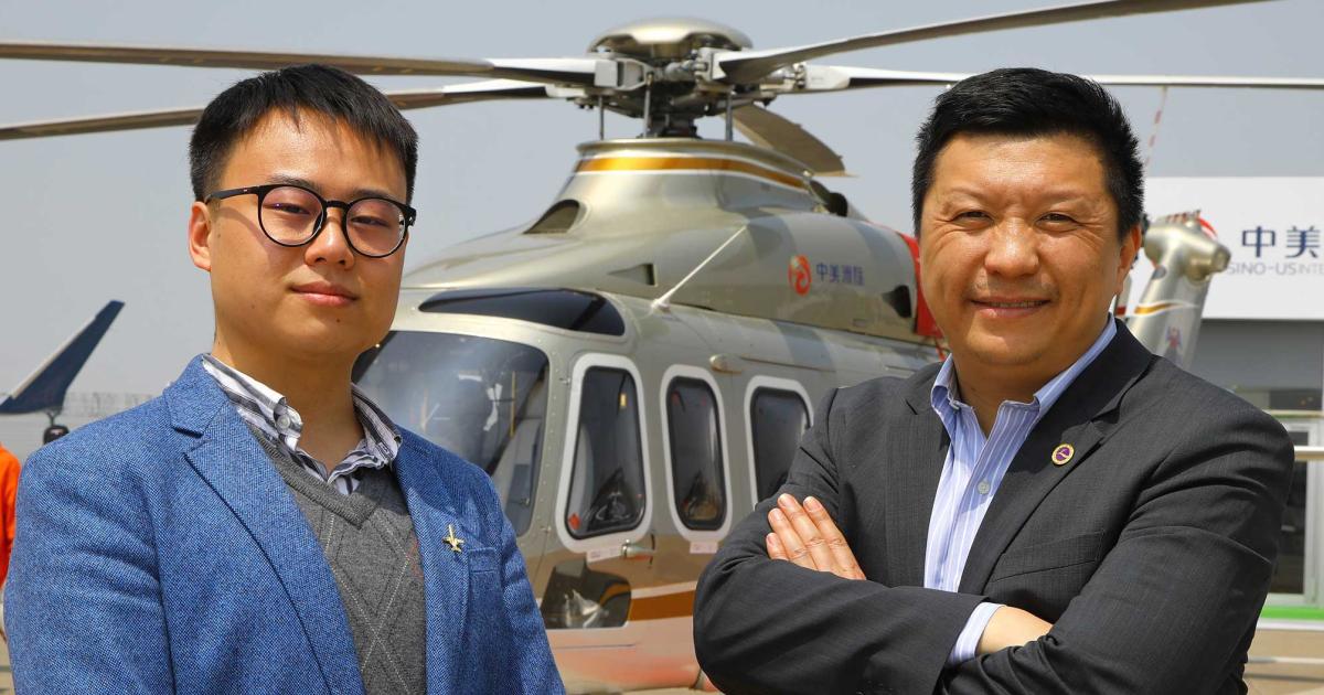 Edison Wang, BBAA executive assistant, and Frank Fang, the association’s secretary general, are promoting the association’s cost-savings efforts at ABACE 2019.
