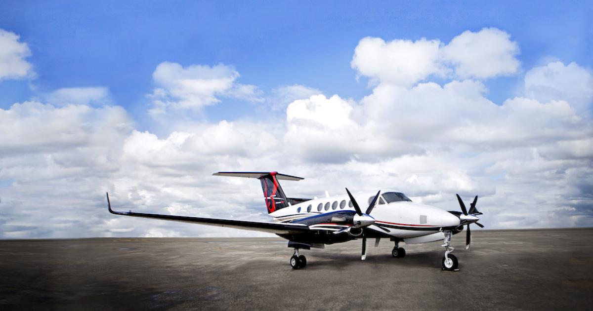 Baker Aviation has been named a dealer for BLR Aerospace's King Air winglets, winglet LED upgrades, de-ice boots and Whisper Prop products. (Photo: Baker Aviation)