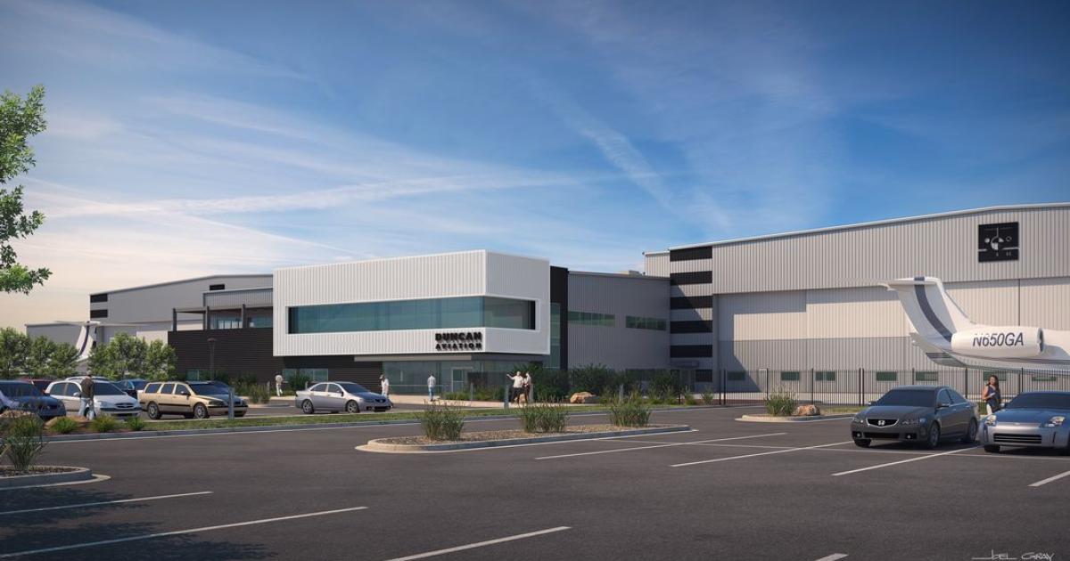 Duncan Aviation expects its new Provo facility will be completed by the middle of 2020. By that point, the company will have invested $70 million in the location. (Photo: Duncan Aviation)