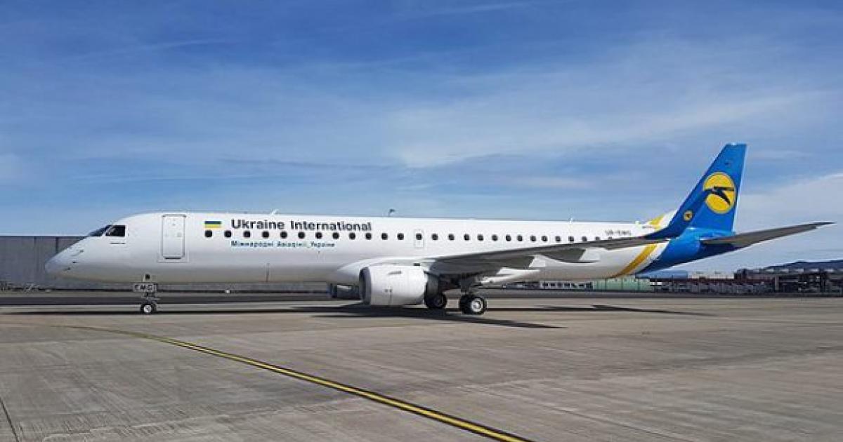 Ukraine International has ordered E-Jets, as have airlines in other former Soviet republics. (Photo: Ukraine International Airlines).