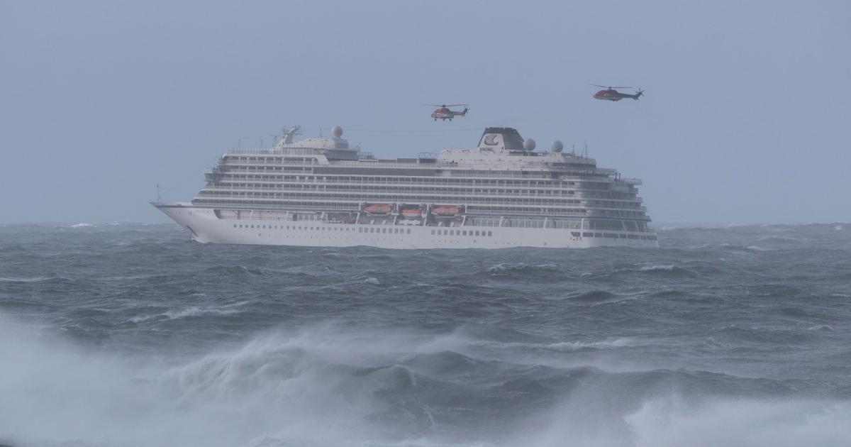CHC recently effected the largest passenger ship rescue when it was called to assist the crippled Viking Sky ship in difficult weather conditions. (Photo: CHC)