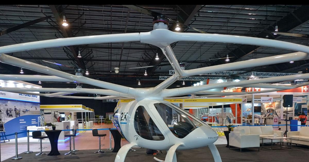 The Volocopter 2X headlining the show, the company hopes to launch its first test flights in Singapore from the second half of 2019. (Photo: Chen Chuanren)