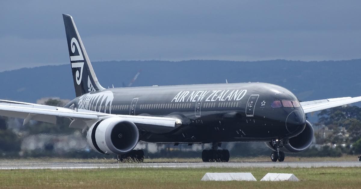 An Air New Zealand Boeing 787-9 taxis at Adelaide International Airport. (Photo: Flickr: <a href="http://creativecommons.org/licenses/by/2.0/" target="_blank">Creative Commons (BY)</a> by <a href="http://flickr.com/people/130994353@N04" target="_blank">Ev Brown</a>)