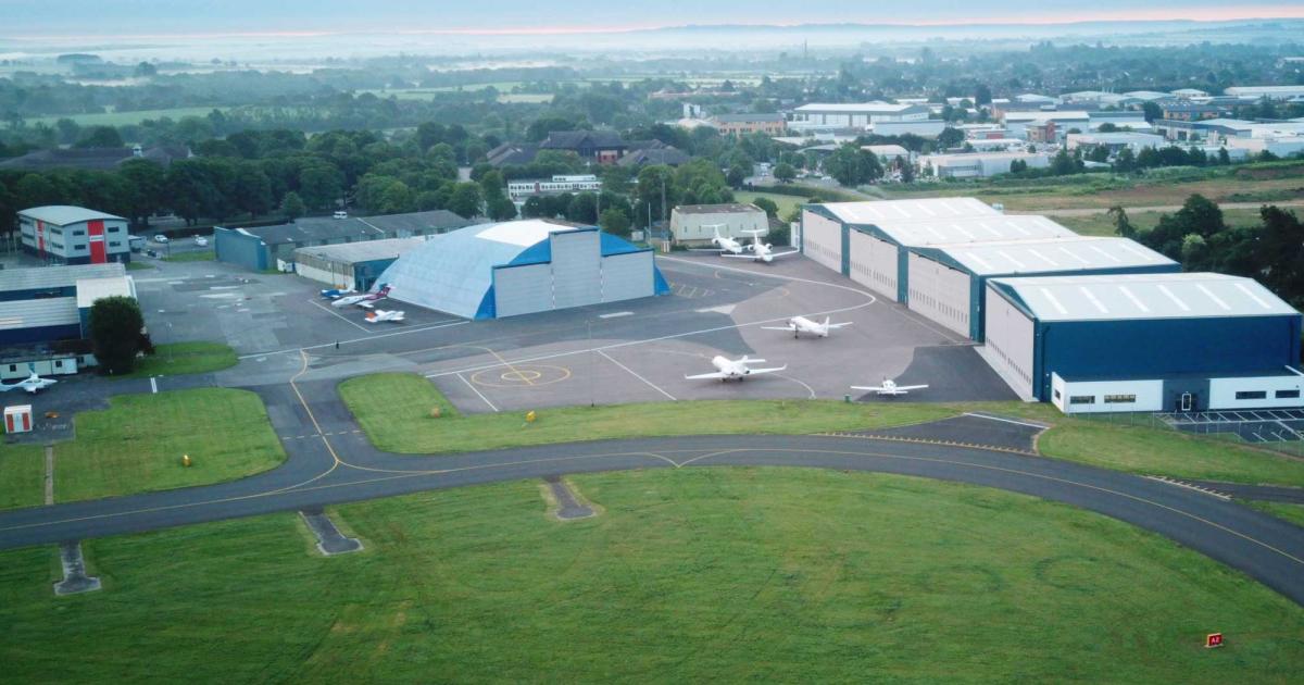 Oxford’s southern apron, complete with the airfield’s recently completed Hangar 14 Bay 4 on the right.