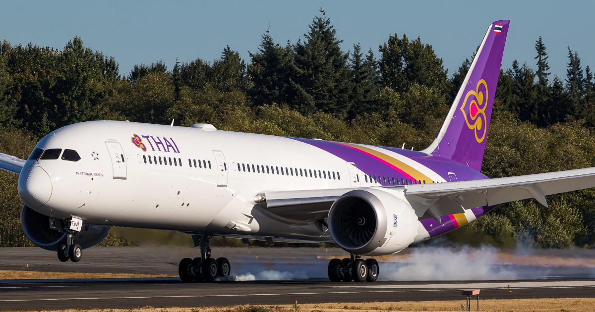 Thai Airways could start direct service to the U.S. once the Federal Aviation Administration grants Thailand Category 1 safety status. (Photo: Flickr: <a href="http://creativecommons.org/licenses/by-sa/2.0/" target="_blank">Creative Commons (BY-SA)</a> by <a href="http://flickr.com/people/coatsaerospace" target="_blank">N1_Photography</a>)