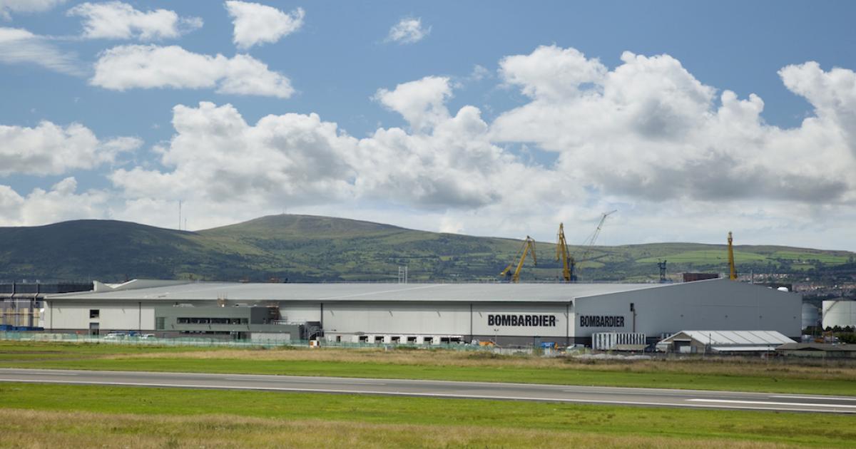 Bombardier's wing facility in Belfast is the largest manufacturing company in Northern Ireland. (Photo: Bombardier)