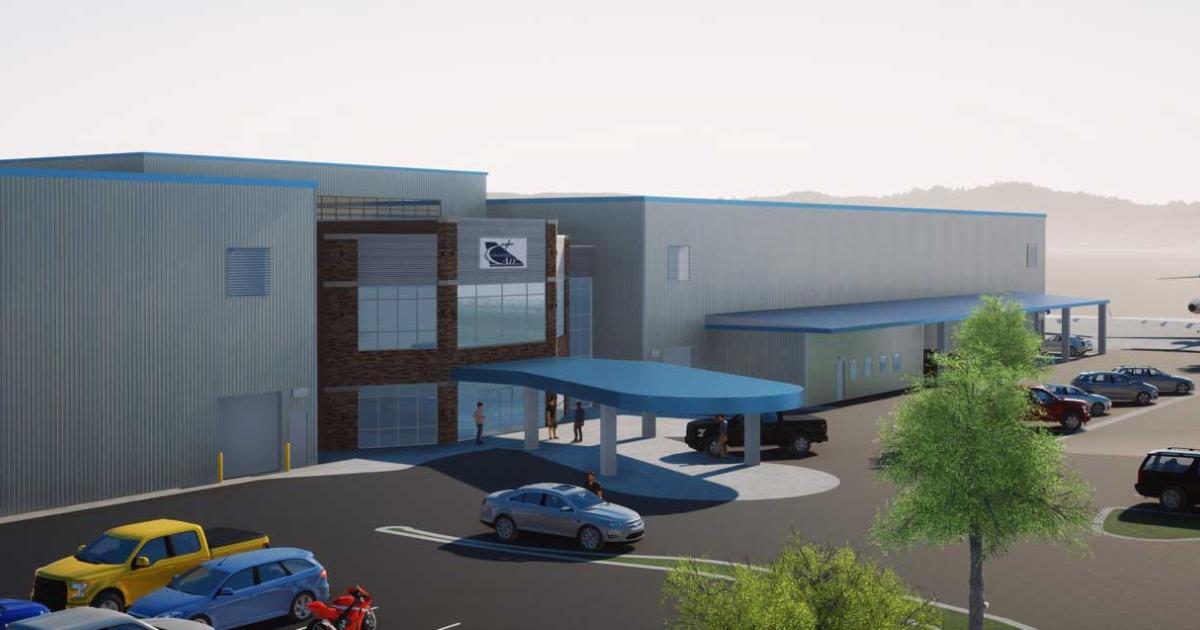 The planned $13 million Chantilly Air FBO at D.C.-area Manassas Regional Airport will bring the company to 110,000 sq ft of hangar space and 30,000 sq ft of offices, in addition to an 11,000 sq ft terminal offering the latest amenities.  Chantilly also offers a Part 145 repair station and aircraft management and charter operations. 