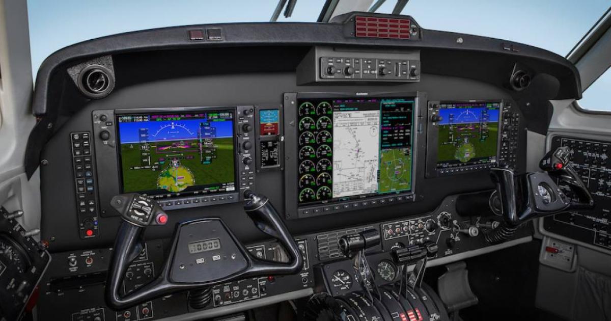 While ADS-B is providing a boost to avionics sales, leading to a 13.2 percent jump in the first quarter of 2019,  AEA says shops are seeing increases in a range of upgrades. Garmin is among the manufacturers offering updates, such as the recently STC'd update to the G1000 NXi in the King Air 200 through 350. (Photo: Garmin)
