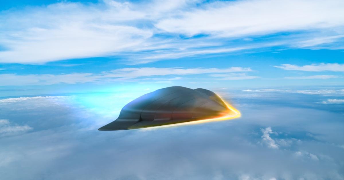 Artist rendering of Raytheon's Tactical Boost Glide flight system. (Image: Raytheon)