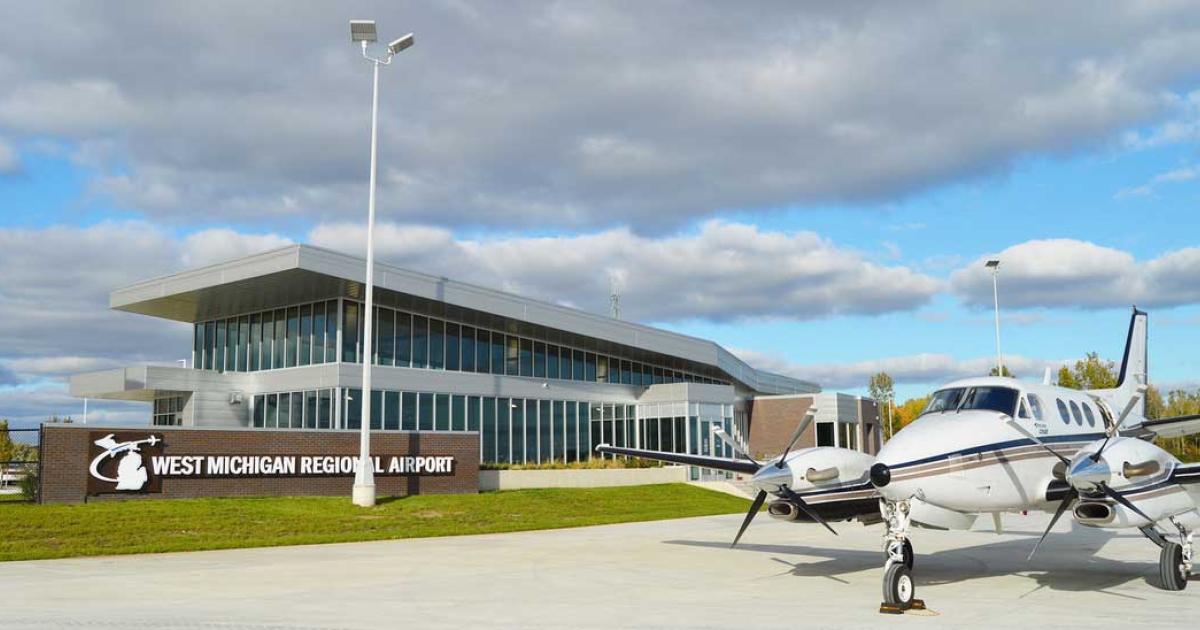 In operation for more than 50 years, Tulip CIty Air Service is located in Holland, Michigan, on the shores of Lake Michigan. Its spacious terminal offers 20-foot high ceilings.