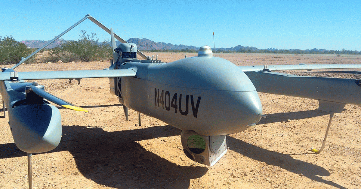Textron’s Aerosonde HQ is a possible replacement for the company’s Shadow UAV. Its hybrid quadrotor technology makes it runway-independent and capable of vertical takeoff and landing.