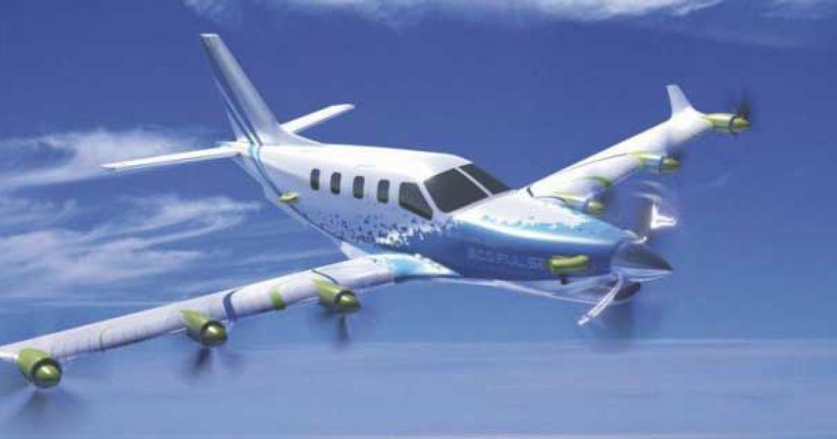 Daher, Safran and Airbus will join forces to create EcoPulse, a wing-mounted distributed hybrid-propulsion demonstrator based on Daher’s TBM platform. First flight is expected in 2022.