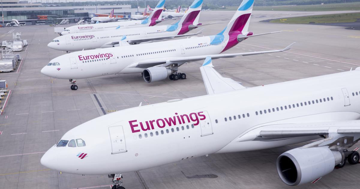 Eurowings will transfer the commercial responsibility of its long-haul flights to Lufthansa group network airlines as it changes its strategic focus to point-to-point, short-haul services. (Photo: Eurowings)