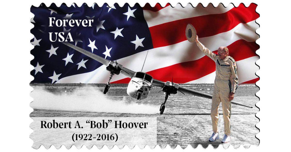 The Bob Hoover Legacy Foundation hopes to drum up enough aviation industry support for the U.S. Postal Service to issue a stamp honoring the life of the famed aviator who passed away in 2016, in time for what would have been his 100th birthday.