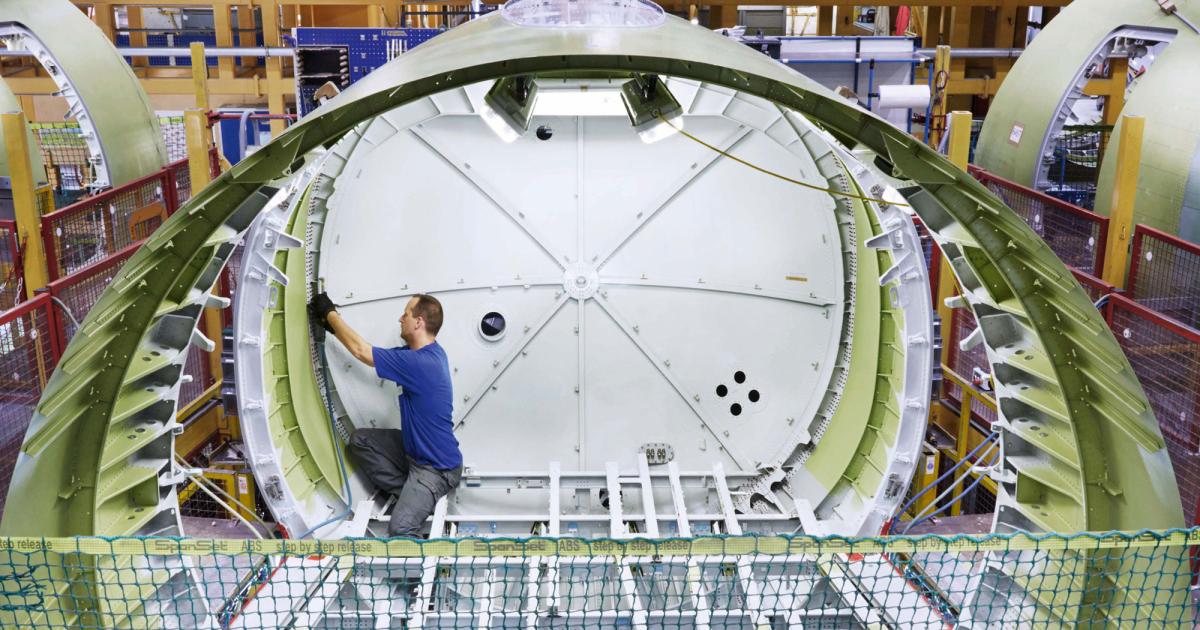 Ruag’s aerostructures division specializes in managing supply chain networks and currently builds complete fuselage sections for Airbus and Bombardier.
