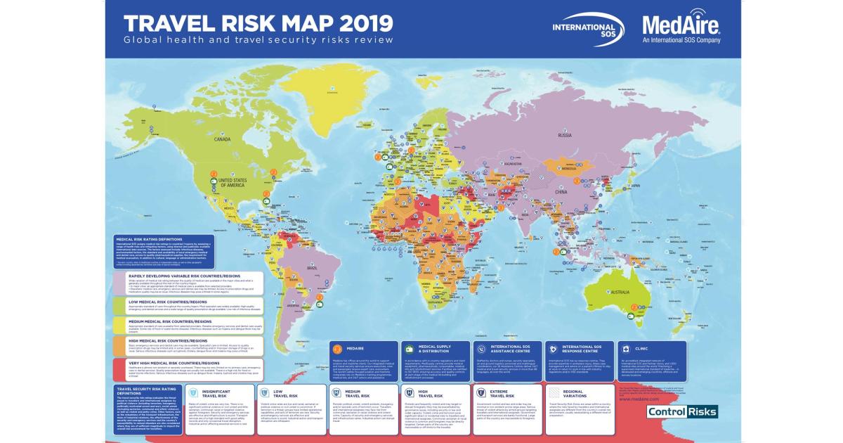MedAire’s Travel Risk Map is a tactical planning tool for businesses, managers, flight departments and individuals to visualize potential trouble spots associated with upcoming travel. The information is part of operators’ toolboxes to provide security, says the company.