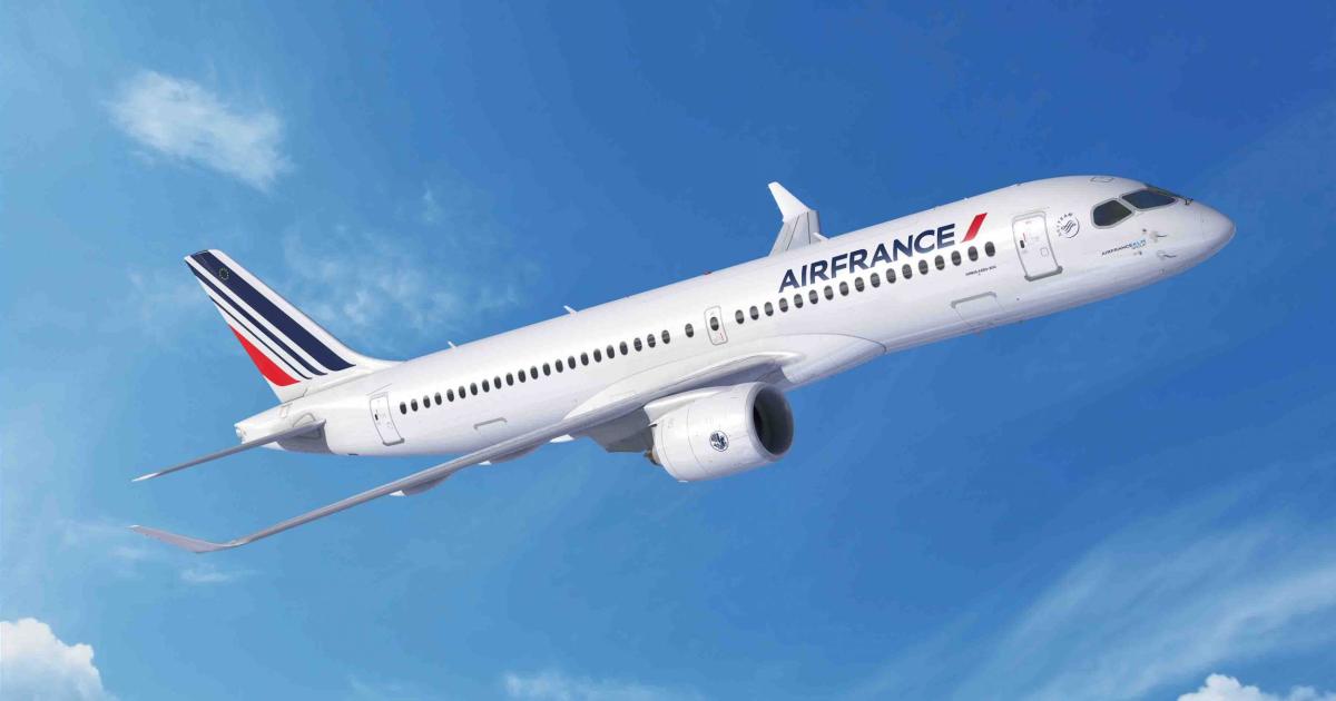Schedules call for delivery of Air France's first Airbus A220 in September 2021. (Image: Airbus)