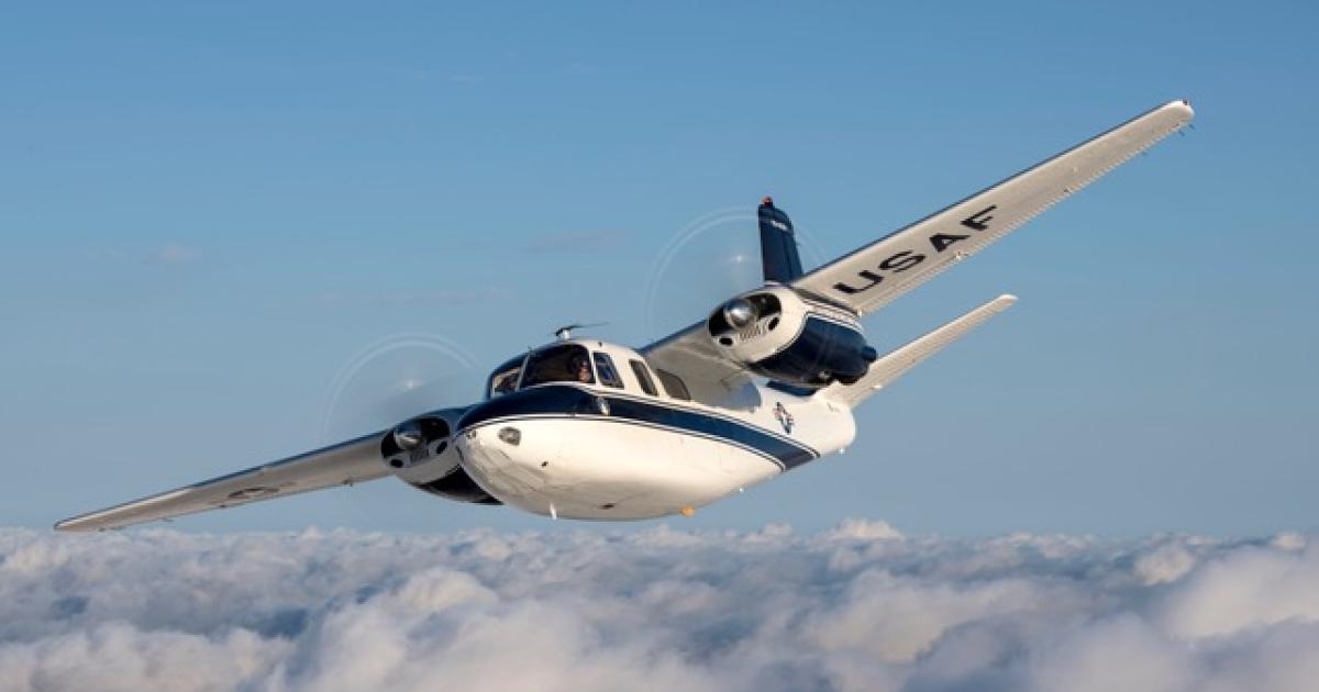 Commemorative Air Force's Aero Commander L-26B, known as Ike's Bird is the smallest aircraft to ever serve the president of the United States as Air Force One. (Photo: Commemorative Air Force)