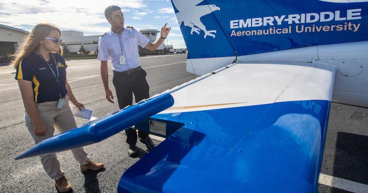 Embry-Riddle is the first flight training provider to achieve IS-BAO Stage III registration. According to the university, Its flight operation's safety record far exceeds the industry average.
