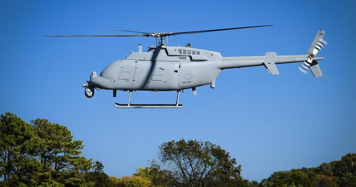An MQ-8C undergoes trials at the Webster Field Annex, part of the Patuxent River test and evaluation center in Maryland. (photo: U.S. Navy)