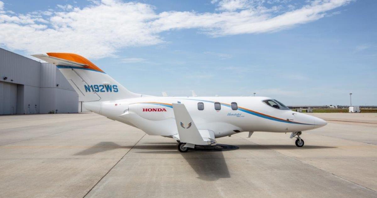 Wing Spirit upped its order for HondaJet Elites from the two it took earlier this month to a total of 15. (Photo: Honda Aircraft Co.)