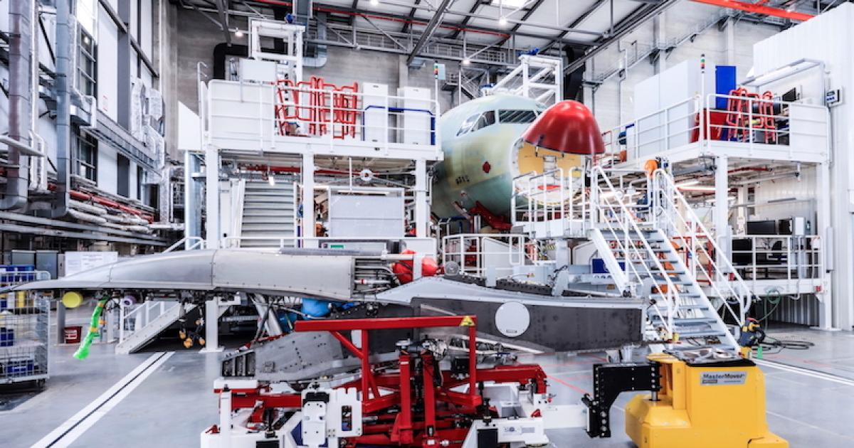 Airbus's Hamburg factory now builds the majority of A321s. (Photo: Airbus)