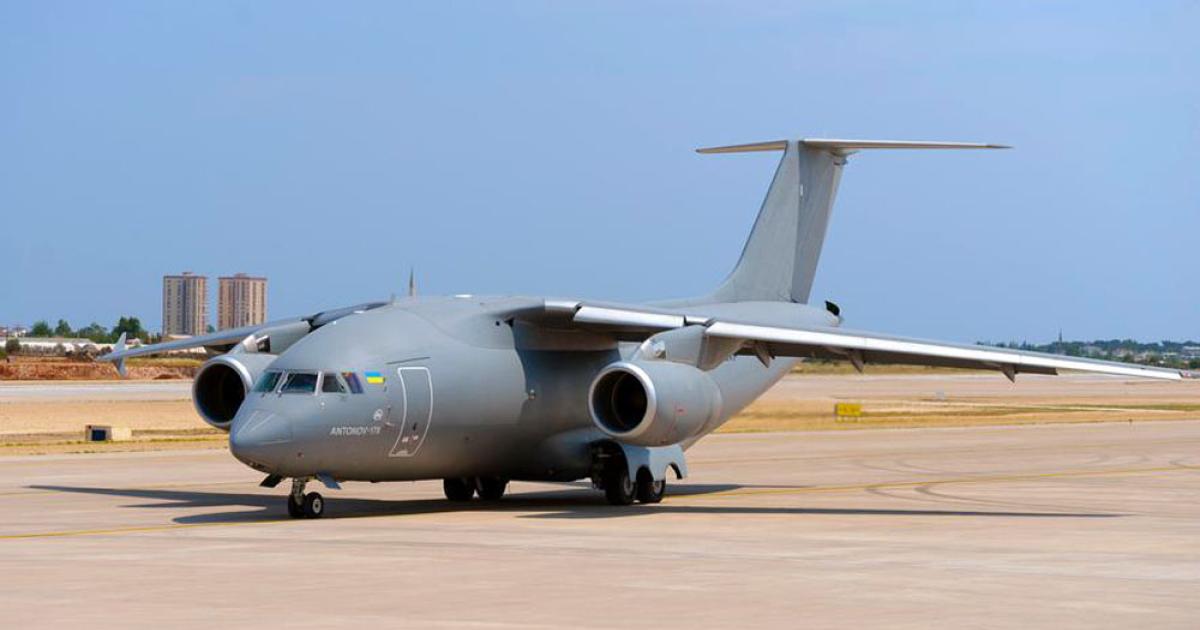 Antonov has been marketing the An-178 at various major international exhibitions and has now secured its first overseas customer. (photo: Antonov Company)