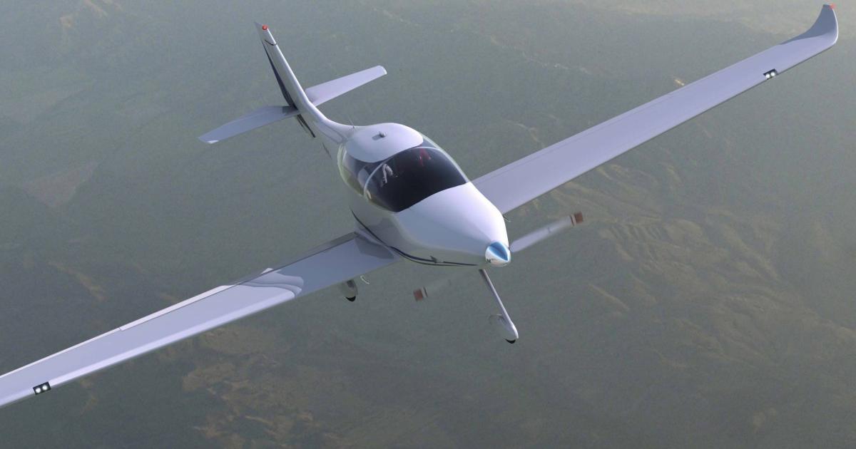 Bye Aerospace's eFlyer 4 is powered by an electric motor.