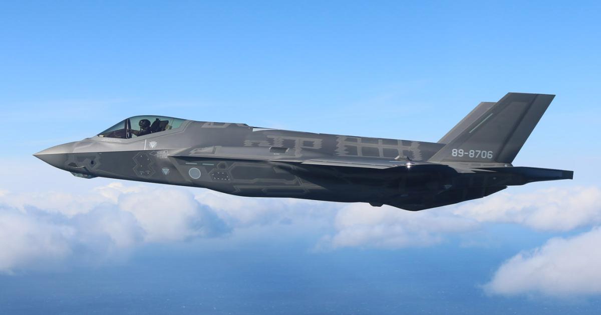 Japan is to get the STOVL version of the F-35 to complement its F-35As. In August, JASDF F-35s resumed flying after a post-crash stand-down. (photo: JASDF)