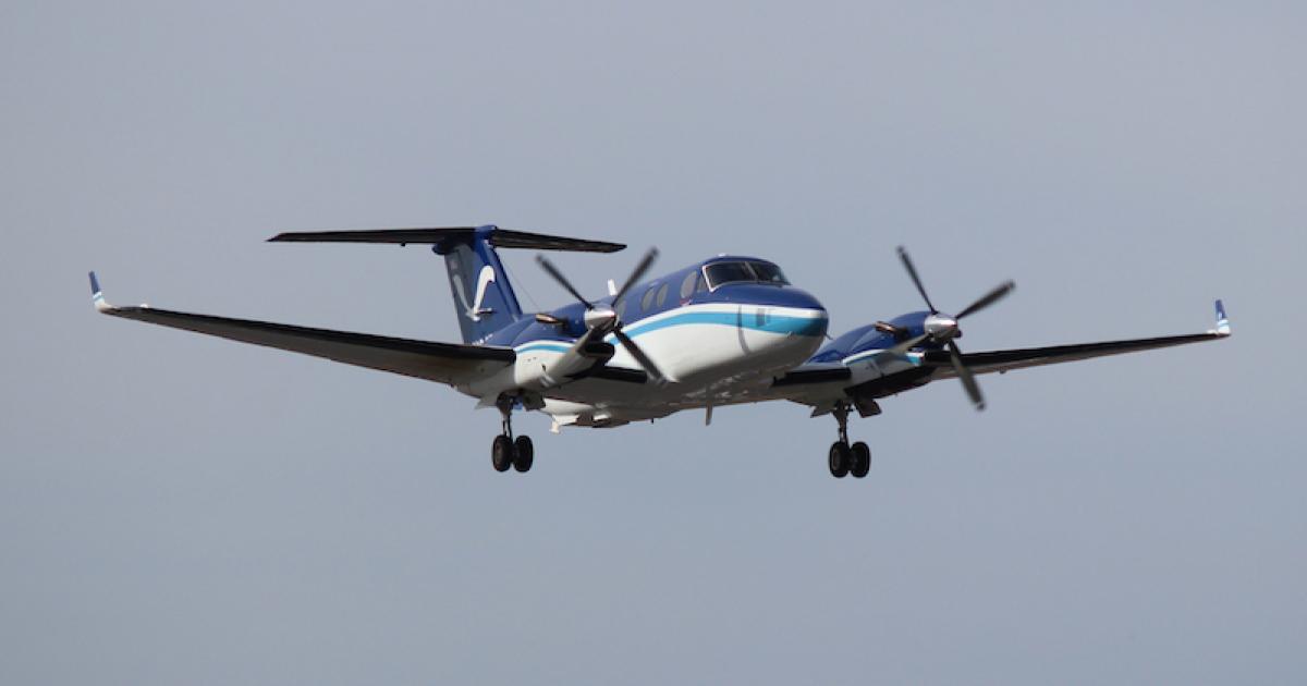 A National Oceanic and Atmospheric Administration King Air 350CER. (Photo: Textron Aviation)