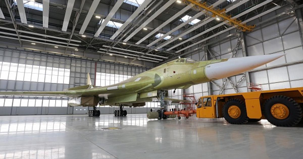 Russian manufacturer Tupolev, which developed the Tu-160 supersonic bomber (pictured here), is said to be working on a 30-passenger supersonic business jet that will fly in 2027. (Photo: Tupolev)