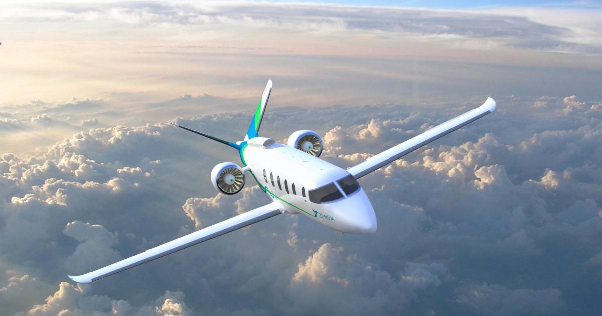 Zunum Aero's prospects for flying and certifying the ZA-10 hybrid-electric airliner appears to have dimmed. (Image: Zunum Aero) 