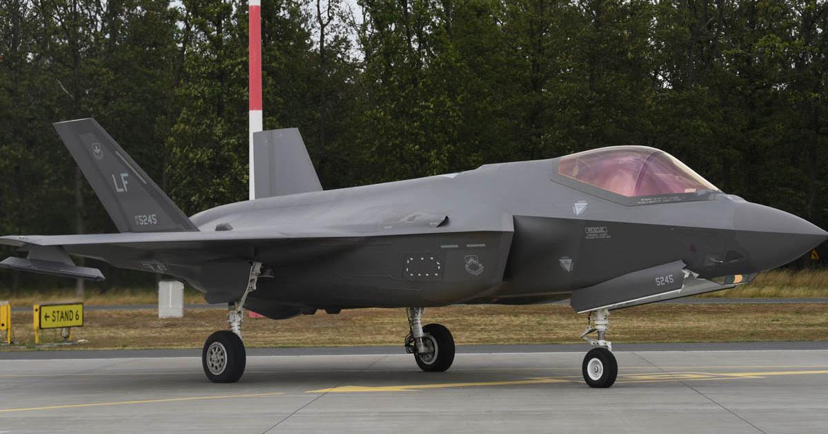 The F-35A made its first appearance in Poland in July, when four from the USAF 388th and 419th Fighter Wings deployed to Powidz air base as part of Operation Rapid Forge. (photo: U.S. Air Force)