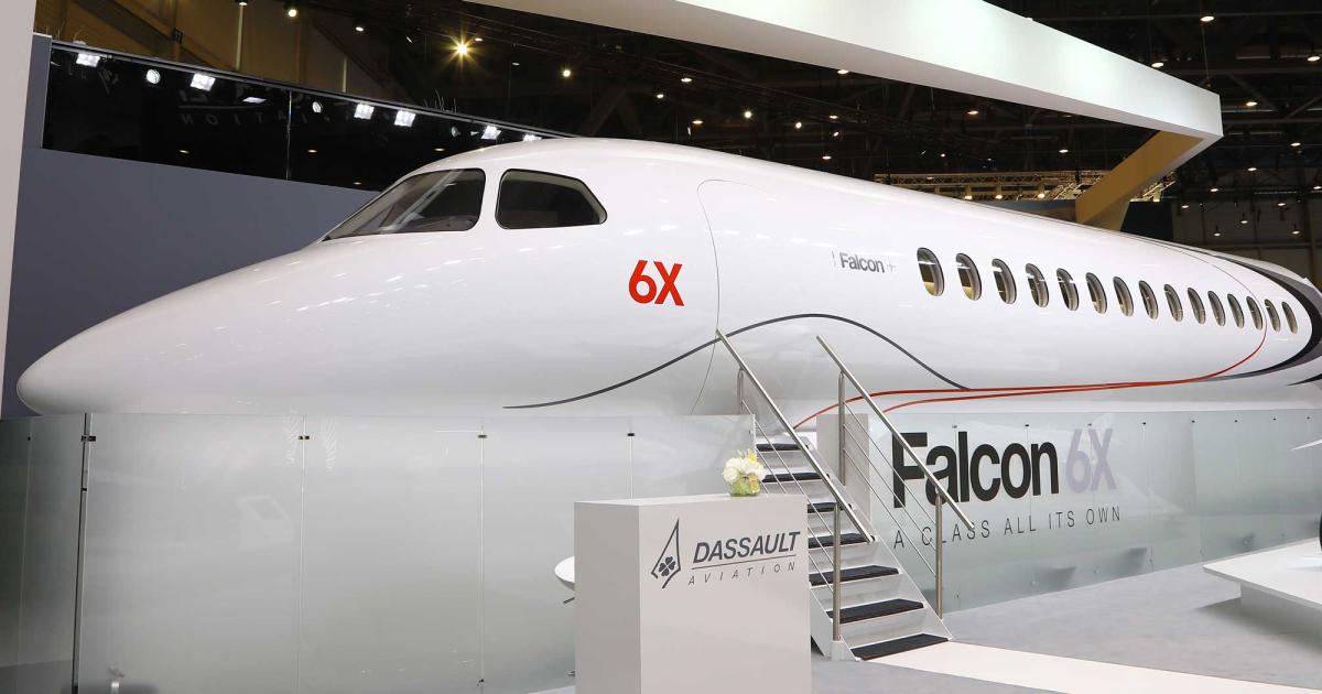 The developmental Falcon 6X represents the most expansive cabin cross-section of any purpose-built business jet, leading Dassault to dub the new design “the first ultra-widebody.” NBAA attendees can sample the cabin comfort at Dassault’s static display. The Falcon 6X is expected to enter service in 2022.