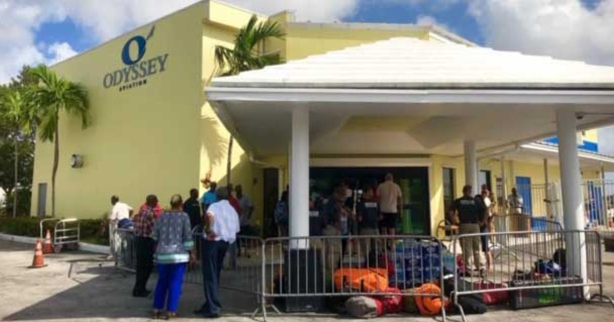 The Odyssey Aviation FBO at Nassau's Lynden Pindling International Airport is serving as a base for the Bahamian government's rescue operations for the devastation on sister islands Grand Bahama and Abaco. 