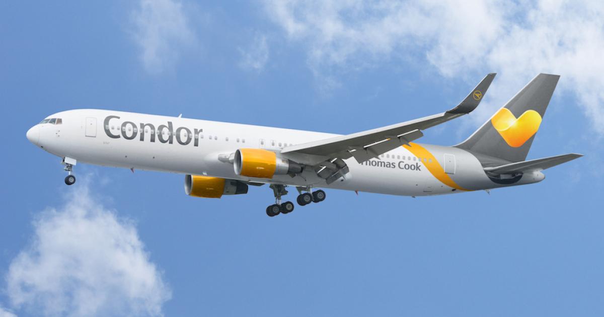 Condor's 58-aircraft fleet includes Boeing 767-300s.