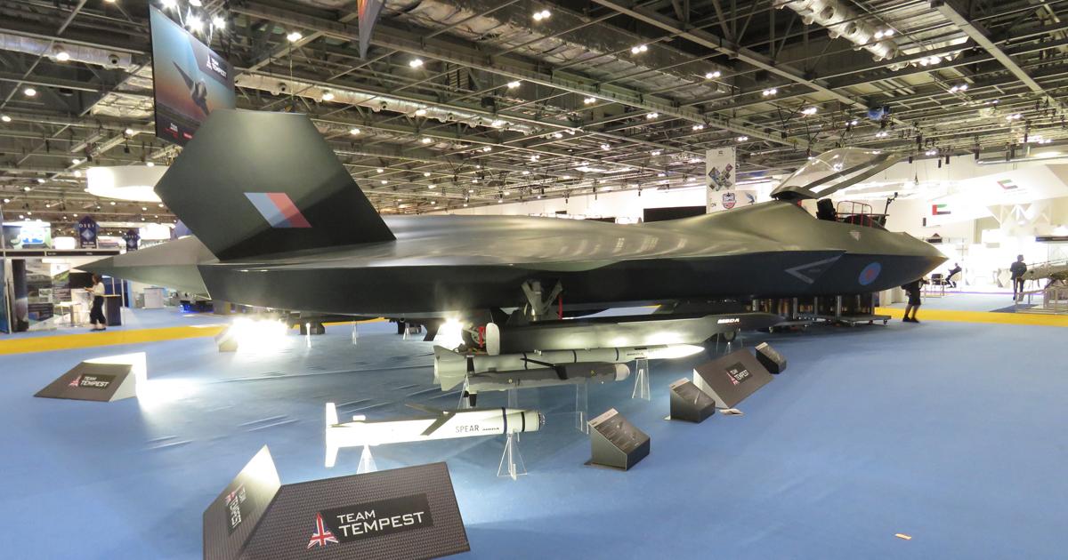 The Tempest mockup was displayed at DSEI along with various existing stores, such as Meteor, Spear, and Spear EW, and new weapons concepts. (Photo: David Donald)