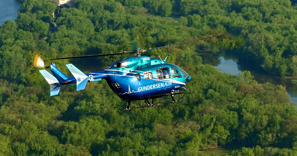 Metro Aviation last week accepted the first Airbus Helicopters EC145e twin produced in Columbus, Mississippi. (Photo: Airbus Helicopters)