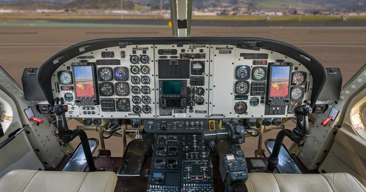 This dual installation of the Astronautics RoadRunner electronic flight instrument illustrates how easily the legacy ADI and HSI can be replaced with modern glass displays.  