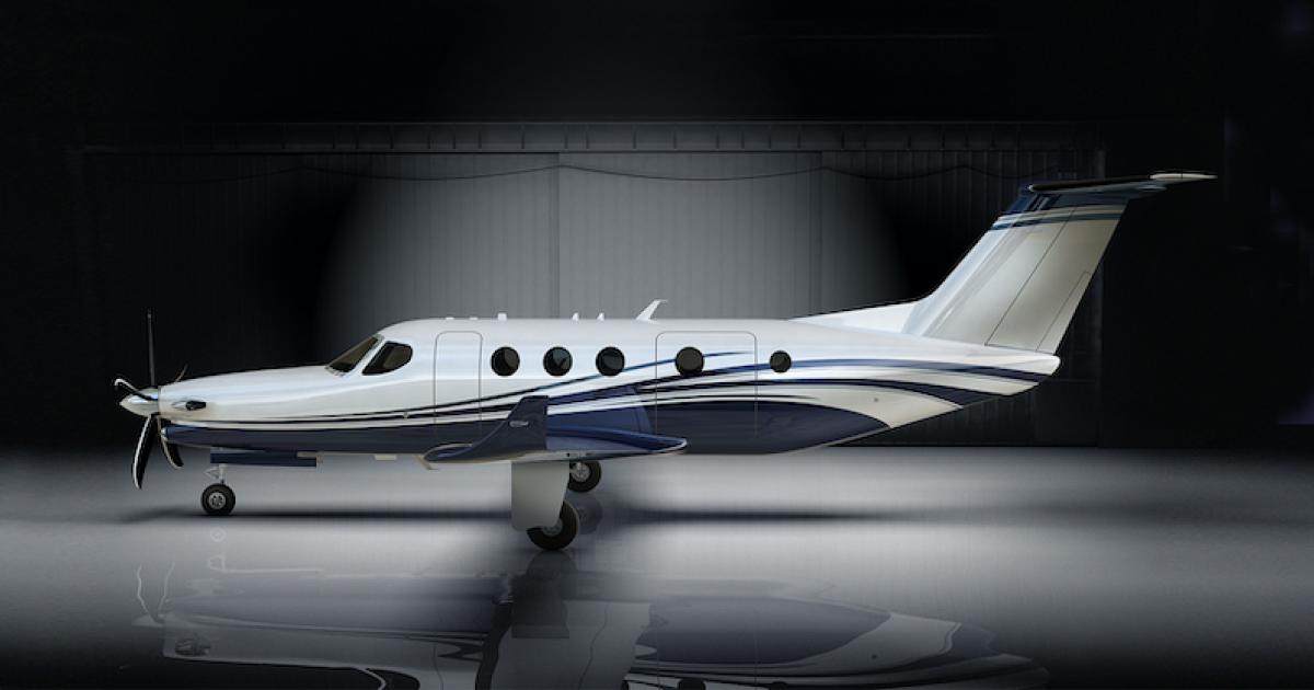 Textron Aviation's Cessna Denali is the launch airplane for GE Aviation's Catalyst engine. (Photo: Textron Aviation)